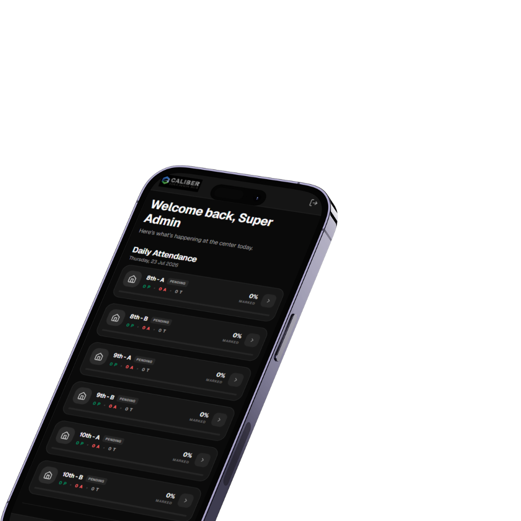 Education Management Dashboard Mockup