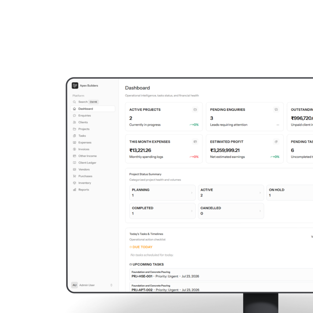 Wedding Rental Management Dashboard Mockup